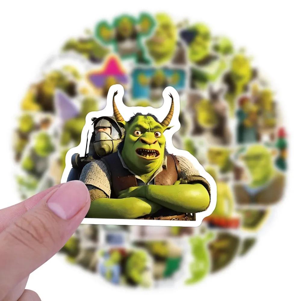 60/120PCS Cartoon Monster Shrek Graffiti Sticker DIY Suitcase Laptop Suitcase Helmet Guitar Phone Sticker Waterproof Decals