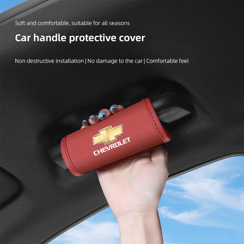 2 Pièces Couvercle de Poignée de Toit de Voiture Revêtement d'Accoudoir Accessoires Intérieurs Pour Chevrolet Corvette Montana TrailBlazer Silverado Traverse