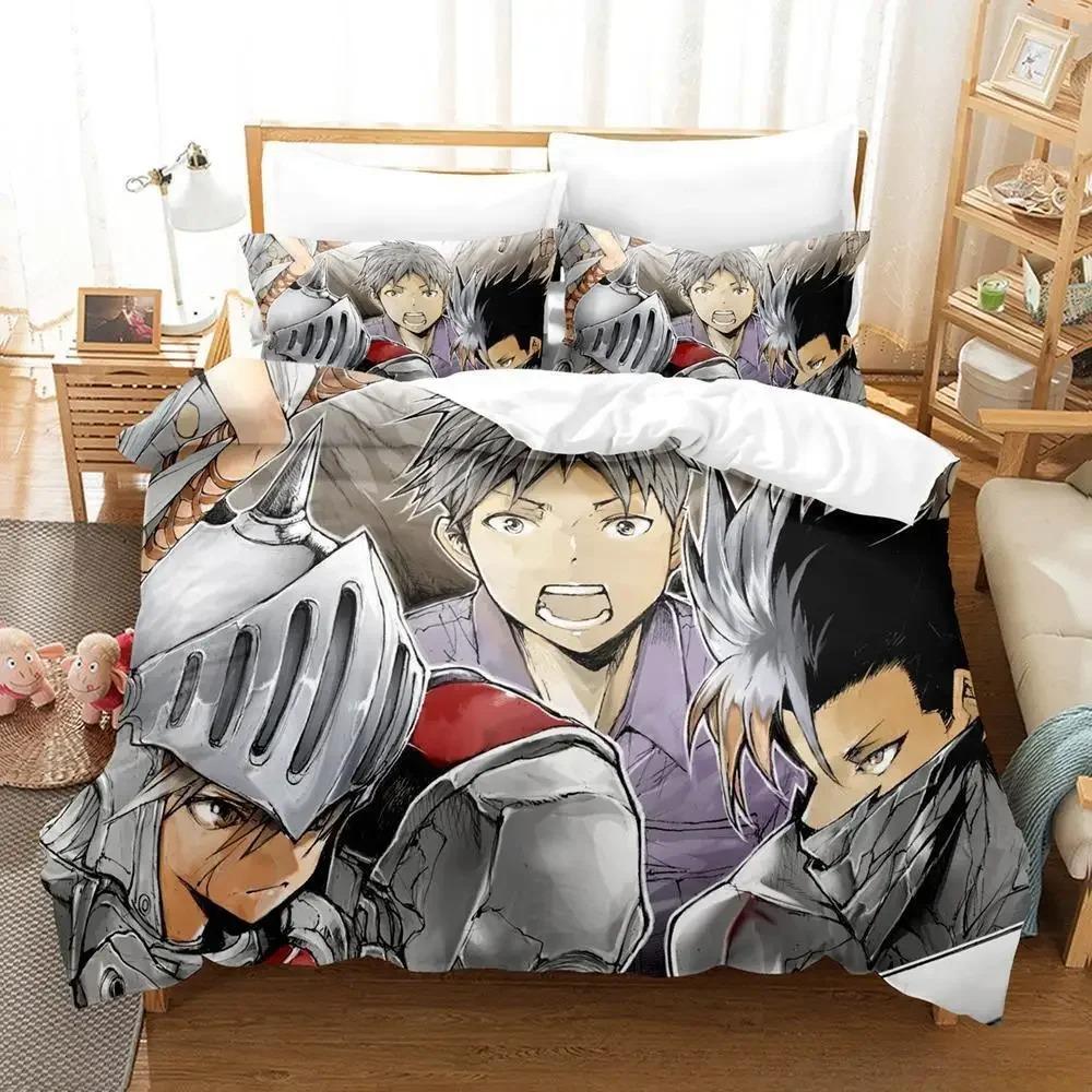 Bekvämt Anime-tryckt påslakan med örngott King Queen Twin Storlekar för Pojkar Flickor och Barn