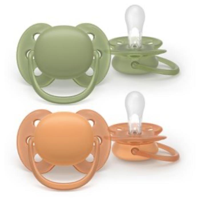 Avent Ultra Soft – Ultraweicher Silikon-Schnuller ab 18 Monaten – Für empfindliche Haut – 2 Stück