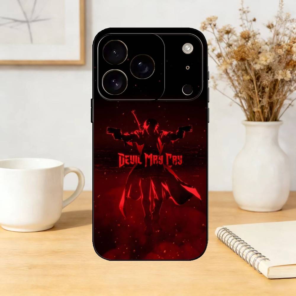 D-Devil May Cry D-Dante Phone Case For iPhone 17,16,15,14,13,12,11 Plus,Pro,Max,Mini Silicone black Soft Cover
