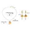 DIY Golden Fish Earrings Starfish 3D Metal Scallop Necklace Stainless Steel Waterproof Koi Seahorse Eardrops Accessories