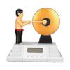 Digital Alarm Clock - Perfect for Heavy Sleepers, with Gong Stick and Screen Backlight-Good