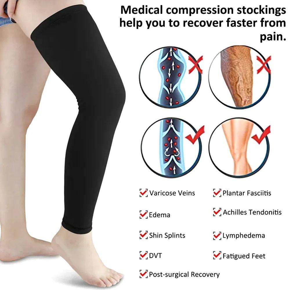 Sweat Wicking Long Compression Leg Sleeve Breathable Compression Leg Warmers Women