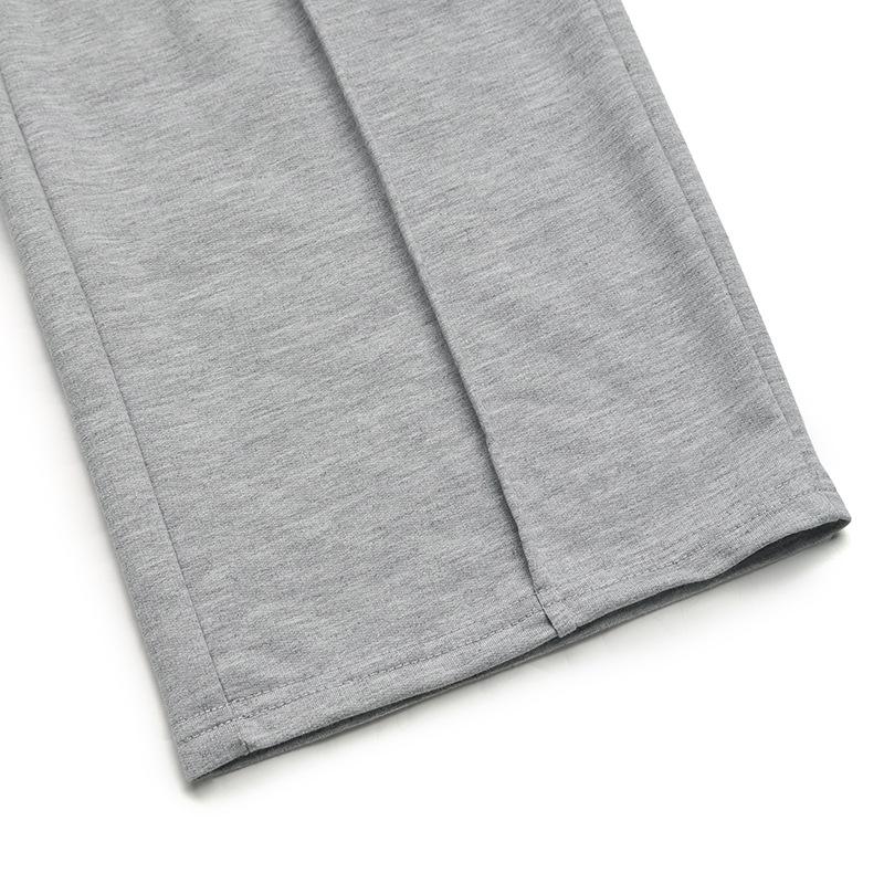 Women's Elastic High Waist Patchwork Straight-Leg Pants - 2025 New European & American Style
