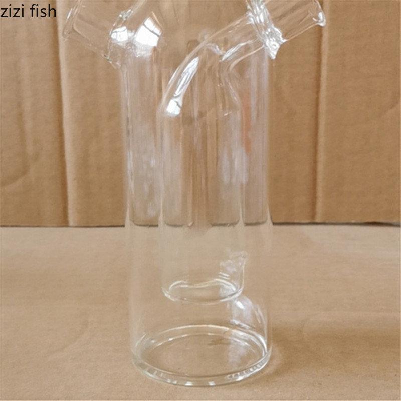 Dual-purpose Glass Oil Bottle Seasoning Jar Condiment Bottles Soy Sauce Bottle Vinegar Bottles Oiler Kitchen Supplies Spice Tool