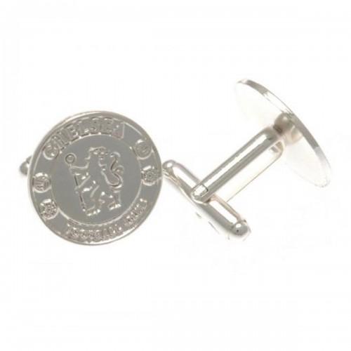 Chelsea FC Crest Silver Plated Cufflinks