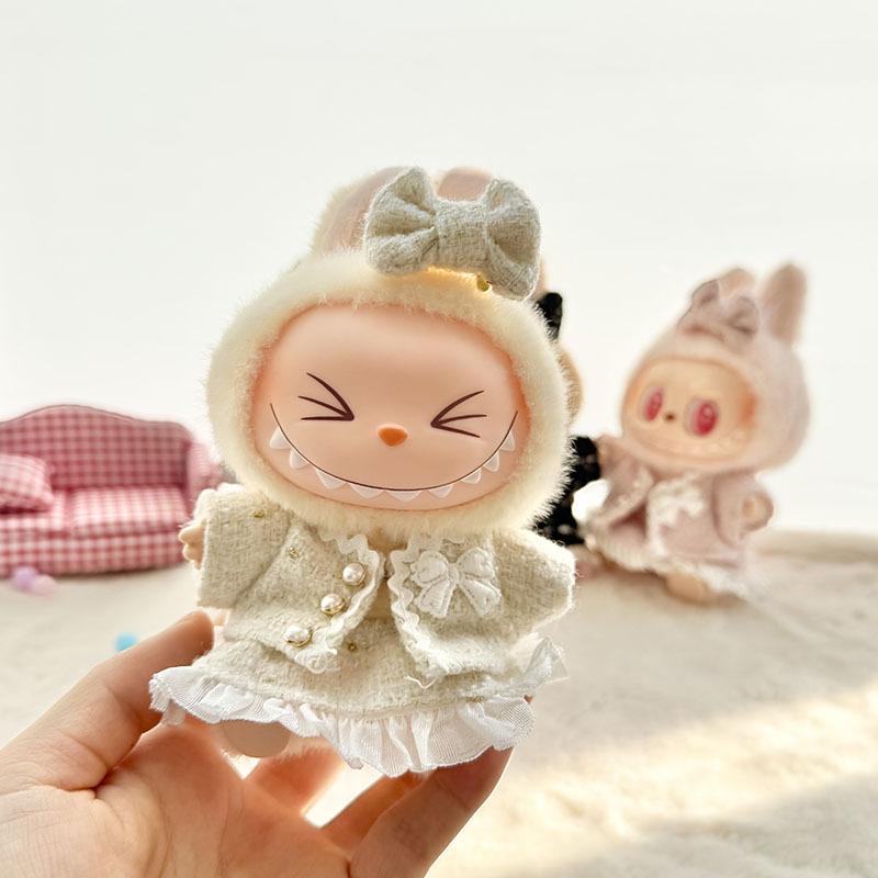 1set (clothing Only) First and Second Generation Labubu Clothing Pendant Labubu Doll Clothing Classic Small Fragrant Skirt Set