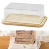 Butter Dish with Lid Holder Tray for Refrigerator Kitchen Counter M