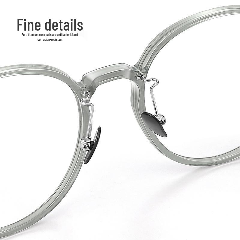 Nerd Ultralight Pure Titanium Eyeglass Frames for Women - 8g, Style 9209, Flattering, Nearsighted.