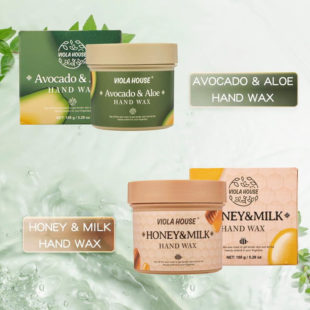 Maska na ruce s voskem na ruce s medovým mlékem pro rozjasnění, hydrataci, jemnou a omlazující, exfoliační péči o ruce