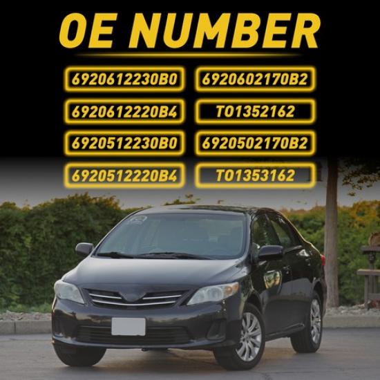 2Pcs ide Door Handle Silver Left Right For 2009-2015 Toyota Corolla Matrix H