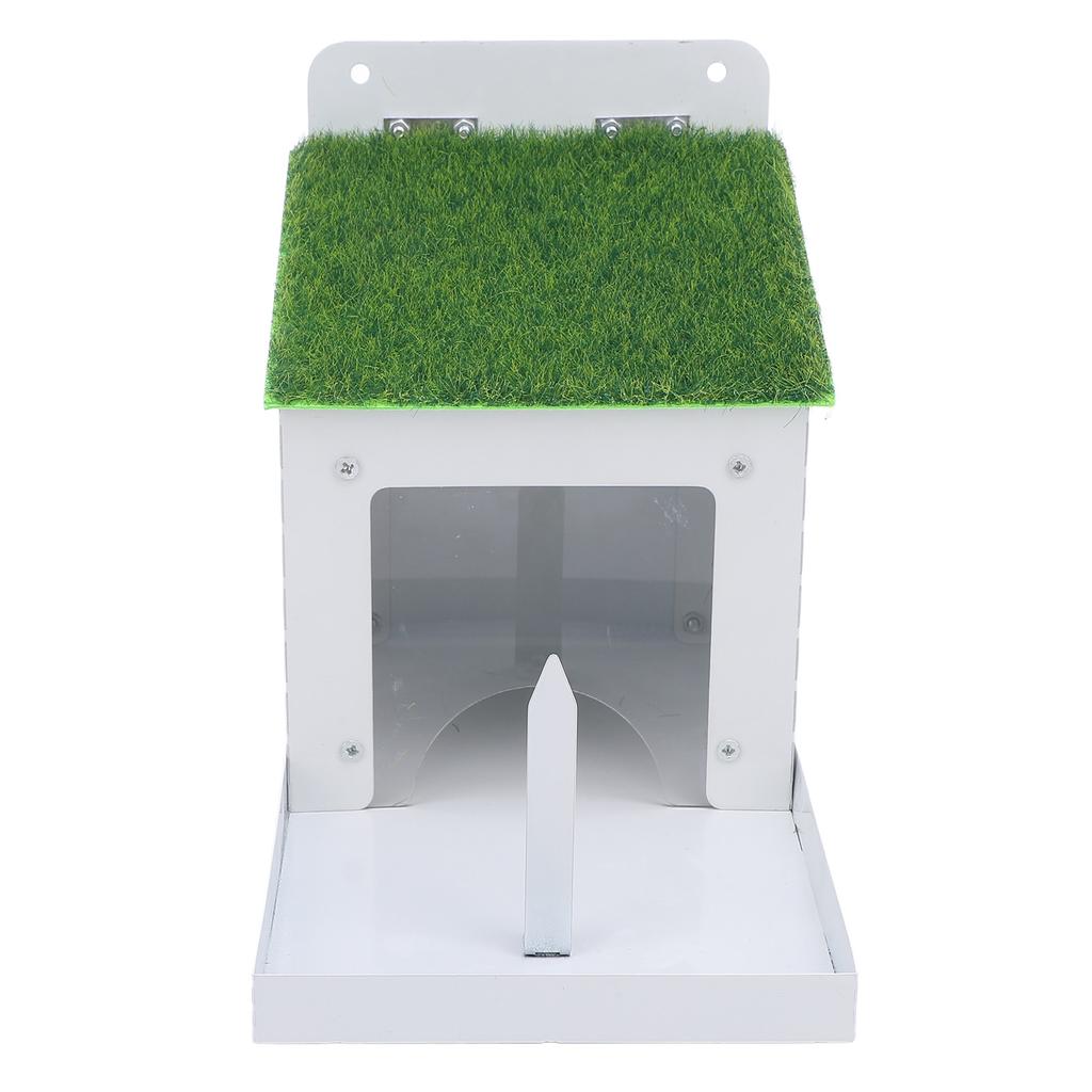 Eichhörnchenfutterspender mit Maiskolbenhalter Wandmontierte Metall-Eichhörnchenfutterbox für Außenhaus