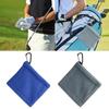 Golf Wipe Cloth Cleaner Microfiber Golf Ball Cleaning Towel with Carabiner Hook