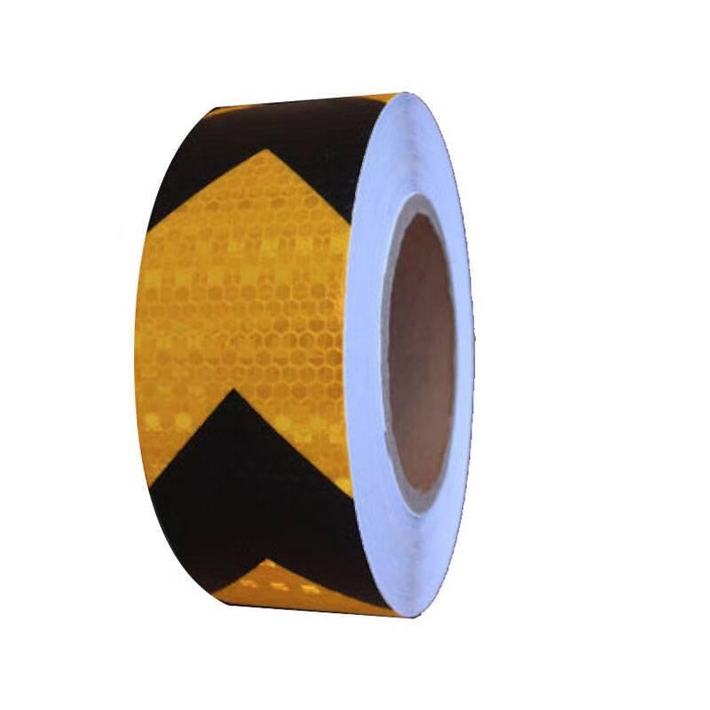 Yellow Black Arrow Reflective Warning Tape