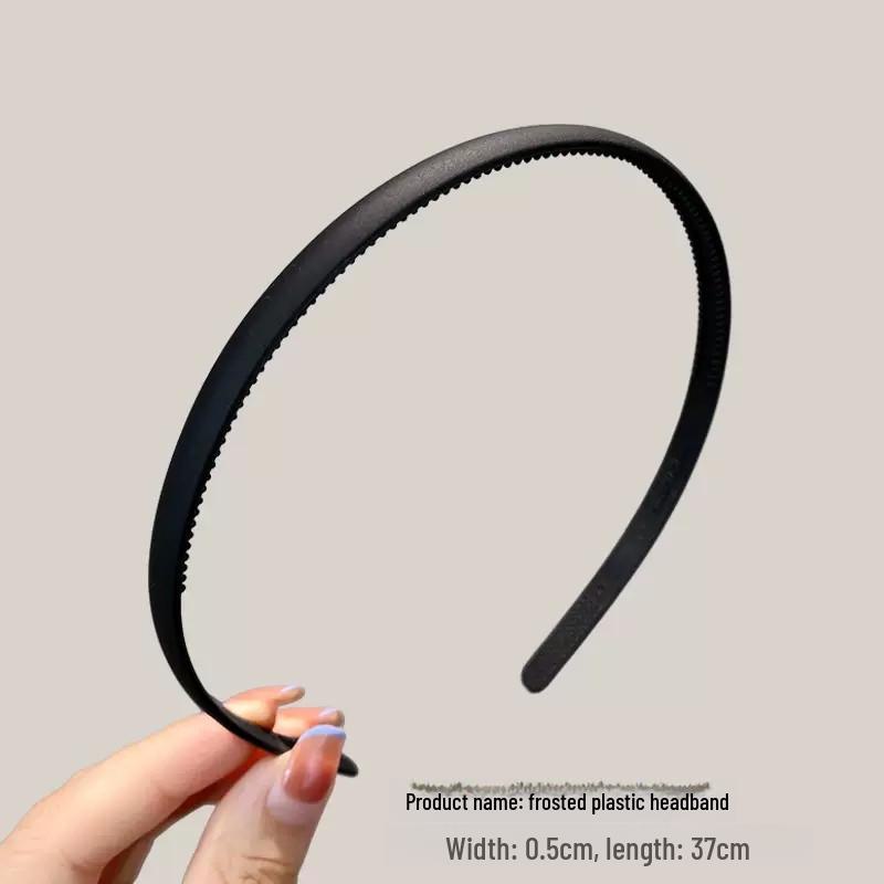 Women's Non-slip Black Headband with Teeth for Face Washing & Facial Masks
