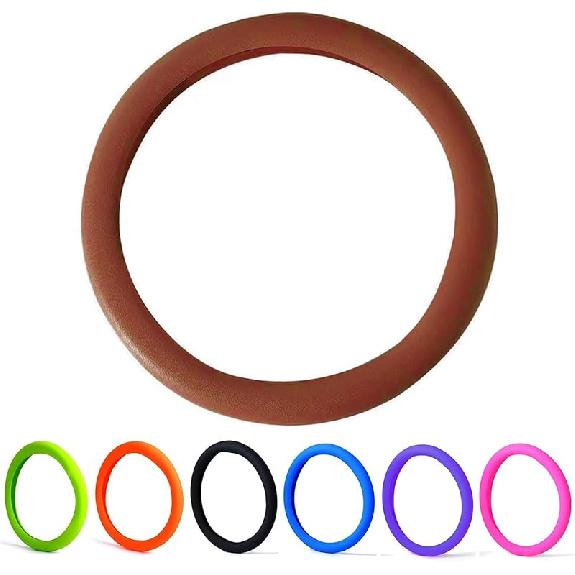 30% Thicker Universal Stretchy Silicone Steering Wheel Cover For 14” 15” 16” Wheels - Anti-Slip Grip & Enhanced Control For Men & Women, All