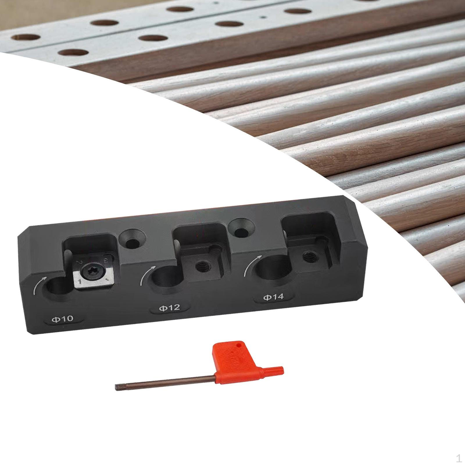 

Dowel Maker Dowelling Jig Rods 3 Holes Hardwood Dowels Electric Drill Milling Cutting Tool 10/12