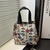 Personalized Flower Canvas, Literary and Fresh, Student Tutoring, Personalized Work Commuting, Large-capacity Shoulder Clutch Bag