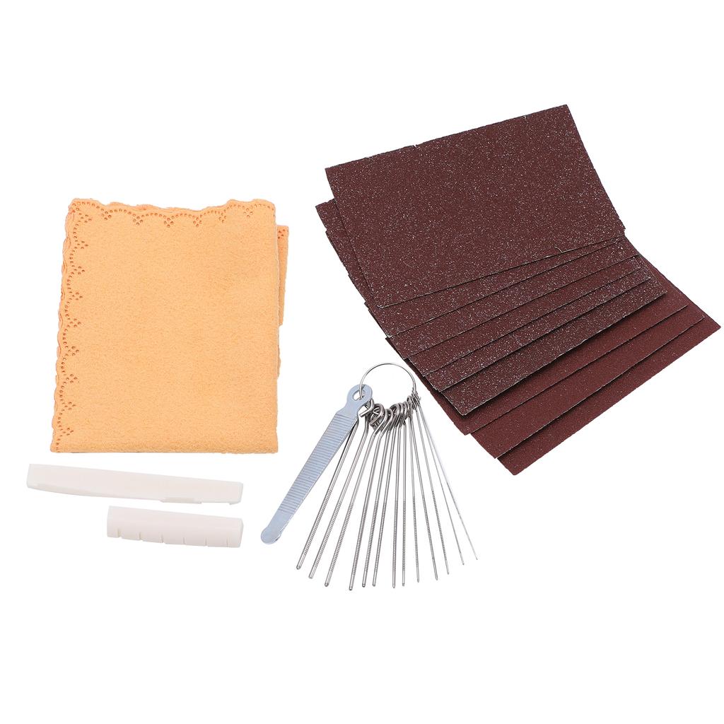 Guitar Polishing Sandpaper Set Strong AntiRust Nut Saddle Maintenance Instrument Accessories