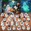 Kids Halloween Toys 2026 Ghost Advent Calendar 24 Day Countdown Figurine Set Gift Collectible Glow in Dark Toy for Kids Party Favor Favors Gifts