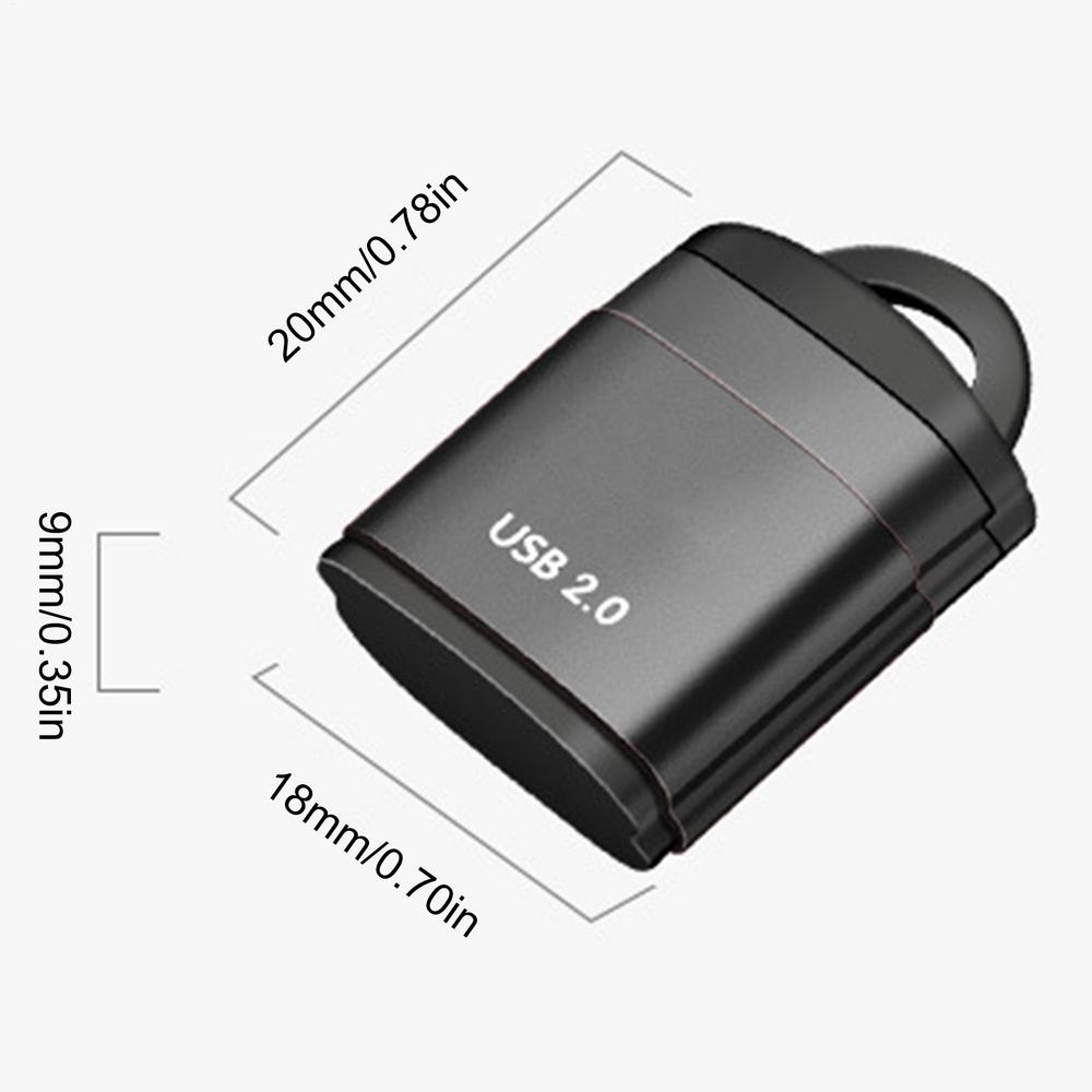 USB Compact Flash Card Reader Fast Data Transfer Portable Adapter Mini Memory Card Reader Plug And Play Device For Computer