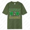 Saint Patricks Day Couple Tee Fun Festival Graphic Simple Style Oneck Printed Unisex Cotton Tshirt Man Women Lovers Clothes