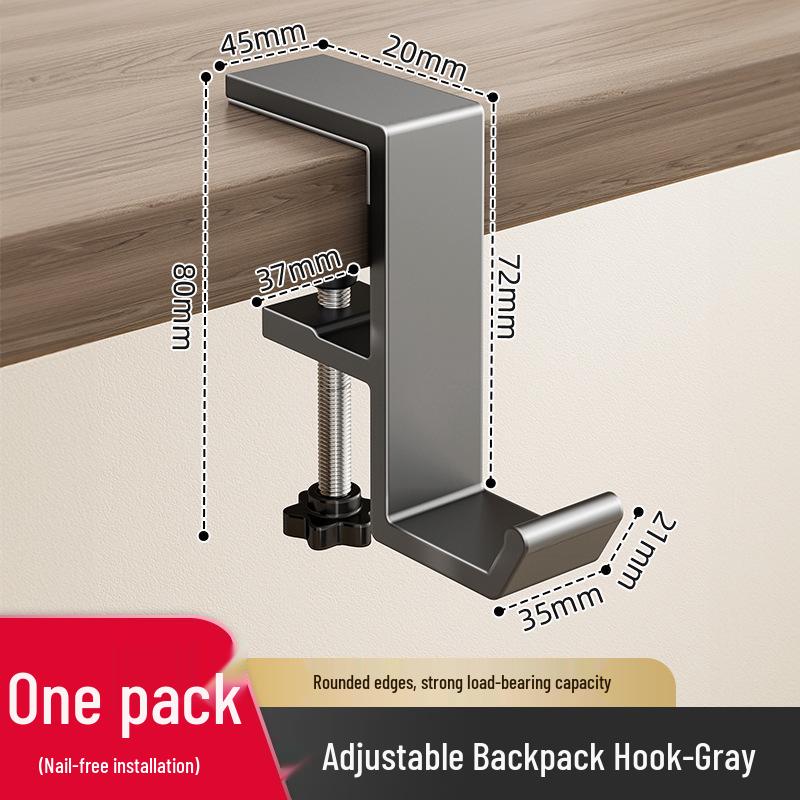

Студенческий стол Подвесной крючок для рюкзака - Без клея, Съемный