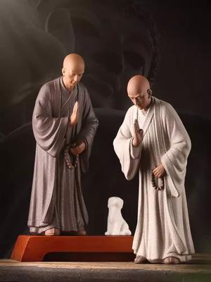 Zen-Skulptur „Kleiner Mönch“, buddhistische Shami-Meditation, Keramikfiguren, chinesische Fengshui-Statuen für Teestube, Dekoration, Geschenk