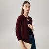 Zhaojun Women's 100% Cashmere Round Neck Cardigan