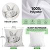 Cute Bunny Sketch Cushions Pillowcase Polyester Cushion Cover Throw Pillow Pillowcover Home Car Sofa Decor