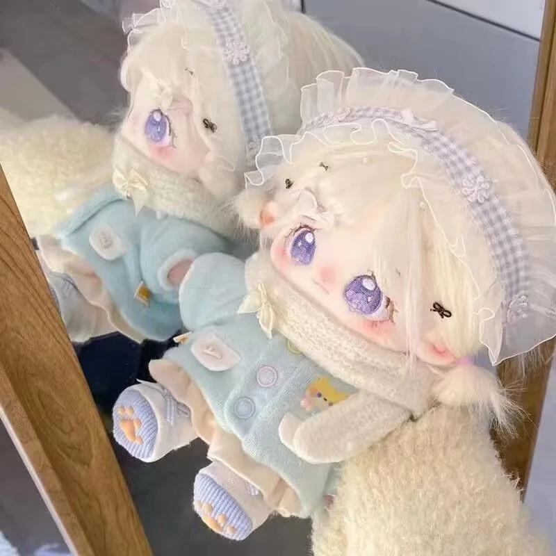 20 cm Beige Hår Bomullsdukke Leke, Søt og Kul Leke, Lekesett, Leker Klær, Passer for Anime-fans, Barns Halloween-gaver