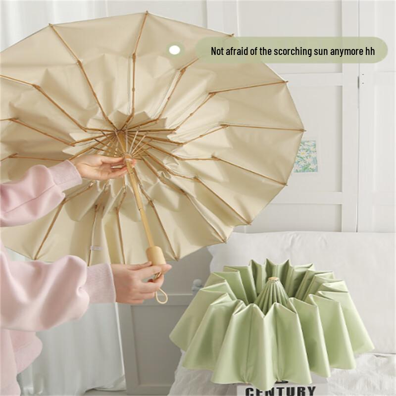 Ximengyuan 16-Rib UV Protection Dual-Use Foldable Umbrella
