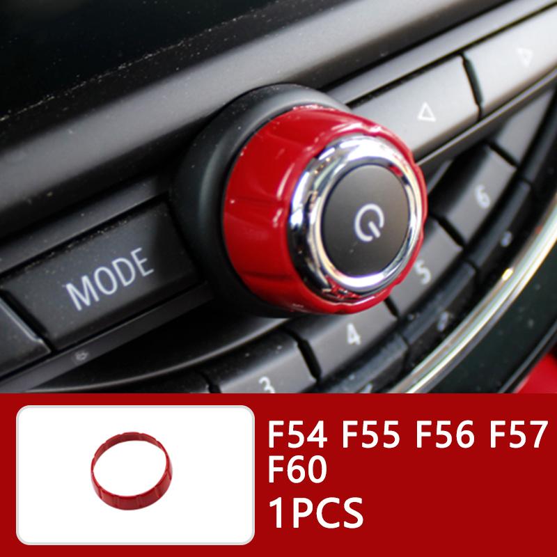 Auto Innenraum ABS Kunststoff Dekorationsabdeckung Roter Modifizierter Aufkleber für BMW MINI Cooper S F54 F55 F56 F57 F60 CLUBMAN Autozubehör