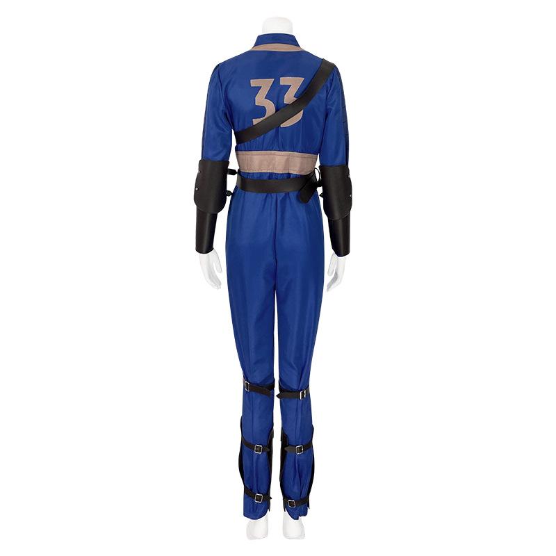 Anime Fall Cos Out Lucy Cosplay Costume Vault 33 Female Male Survivor Suit Jumpsuit Uniform Prop Kids Halloween Party Women Men