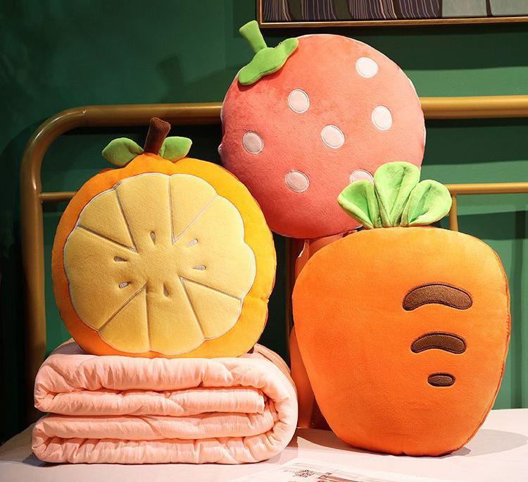 Pillow Quilt Dual-purpose Office Nap Pillow Car Blanket Two-in-one Car Pillow for Girls To Sleep In The Car