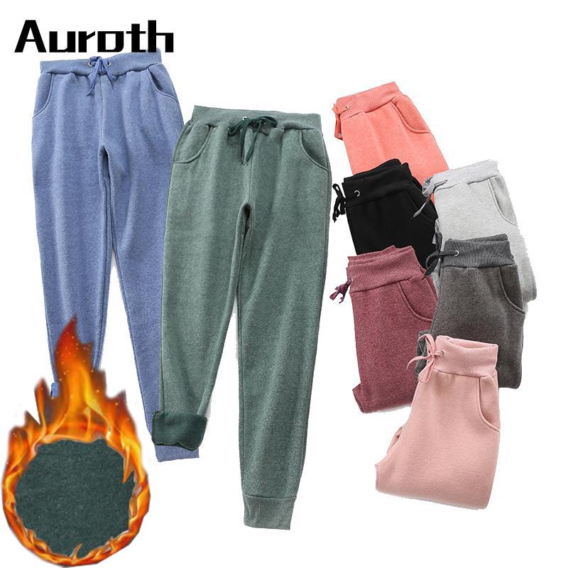 

Auroth Plus бархатные зимние брюки женские кашемировые толстые повседневные хлопковые брюки спортивные теплые брюки