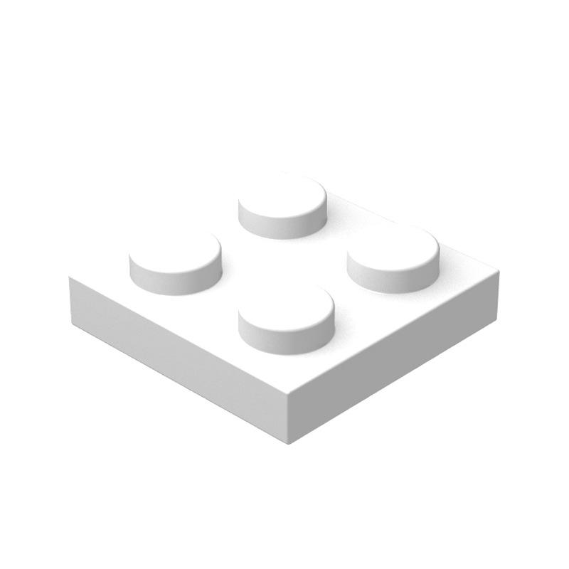 80pcs Plate 2x2 Dots Muilt-Colored Compatible with 3022 94148 Self-Locking Bricks Building Blocks Toys Accessories