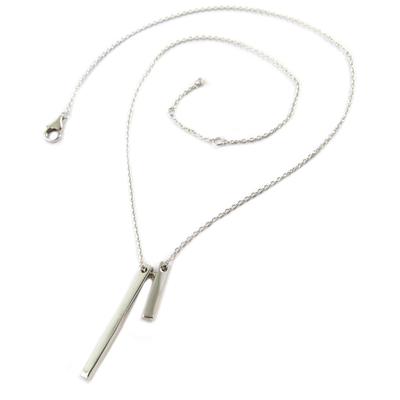 [Q1073] - Silberkette 'Choreographie' Silber (rhodiniert) - 43 cm 30 mm