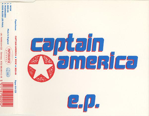 

CD CAPTAIN AMERICA - E.P. PAPER014CD Paperhouse Reco 1991 UK Rock Used