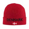 Flag of Denmark Beanie Hats  Bonnet Hats Unisex Women Unisex Street Outdoor Skullies Beanies Autumn Winter Printed Head Wrap Caps