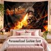Dragon (1) Theme Wall Tapestry Customized With Name Text Personalized Hanging Tapestry For Bedroom Living Room Decor
