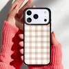 Pastel Gingham Phone Case for iPhone 17 Air 16e 15 14 13 Pro Max Back Cover for 12 11 Pro Coque