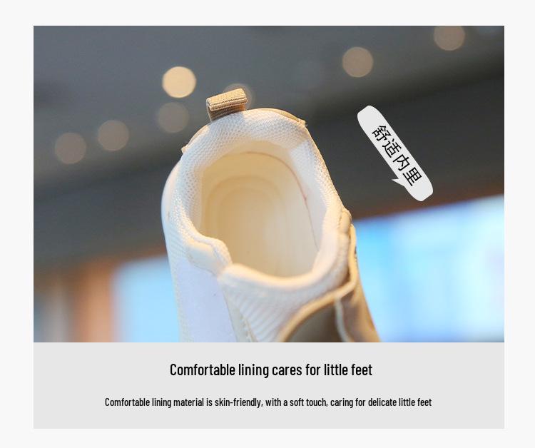Ademend Mesh Zachte Zool Baby Eerste Stap Schoenen - Cartoon Design met Klittenband voor Lente en Herfst