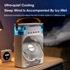 Five-Hole Spray Humidifying Fan Portable Water-cooling Fan 3 Speed Adjustment Air Conditioner Fan Mini Humidifier Fan Air Cooler