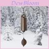 Vintage Metal Wind Chime With Deep Bronze Finish For Garden And Patio Decor