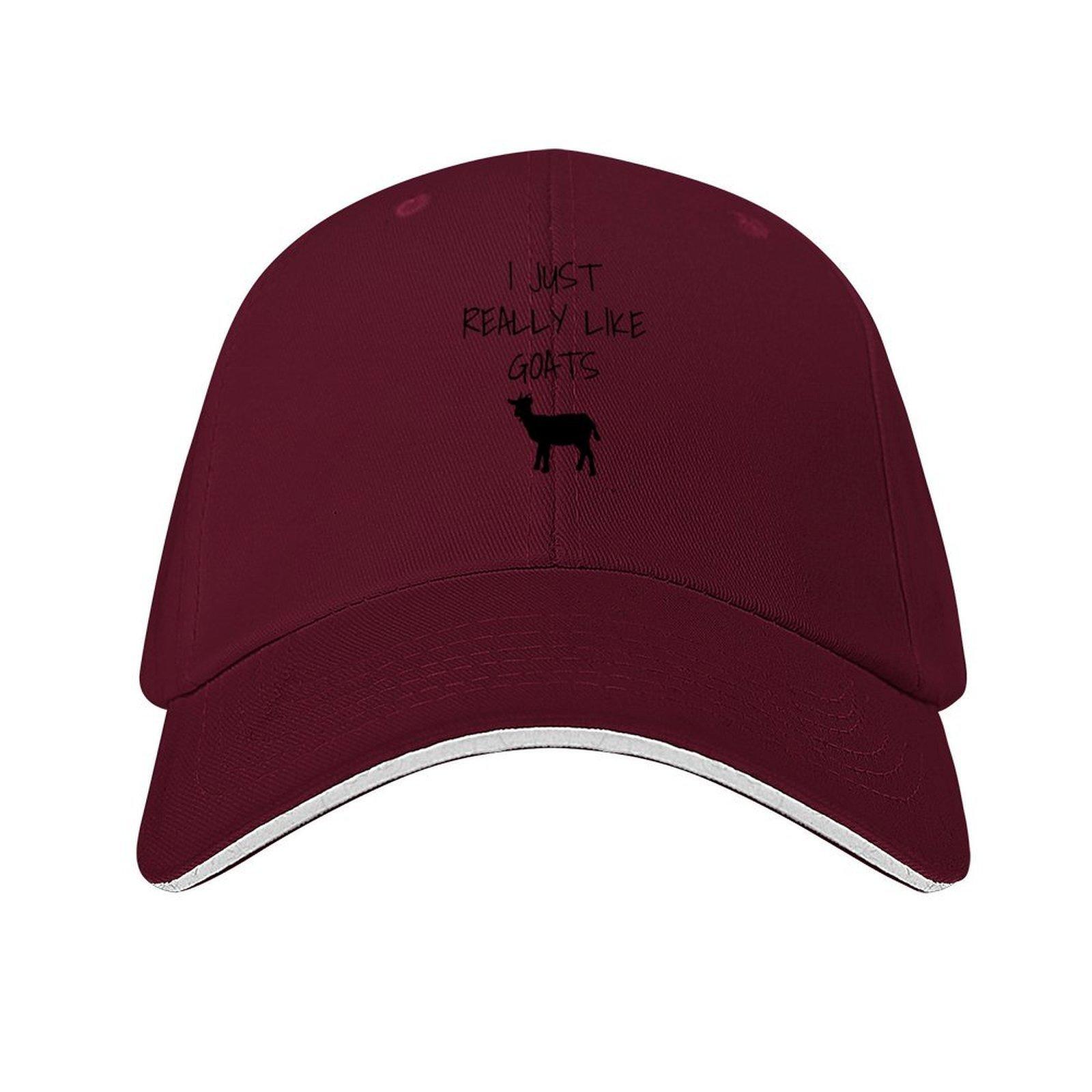I Just Really Like Goats Funny goat gift Baseball Cap Unisex hat Kids Hat Cosplay hats on offer Unisex Hats Womens
