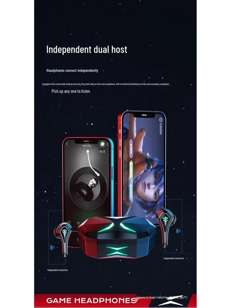 Esports Gaming Wireless Bluetooth Headphones - Low Latency, In-Ear, Mobile Compatible