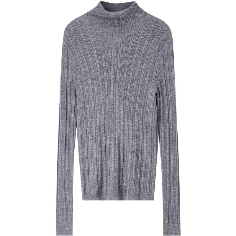 Women's Anti-Pilling Ribbed High-Neck Knit Top