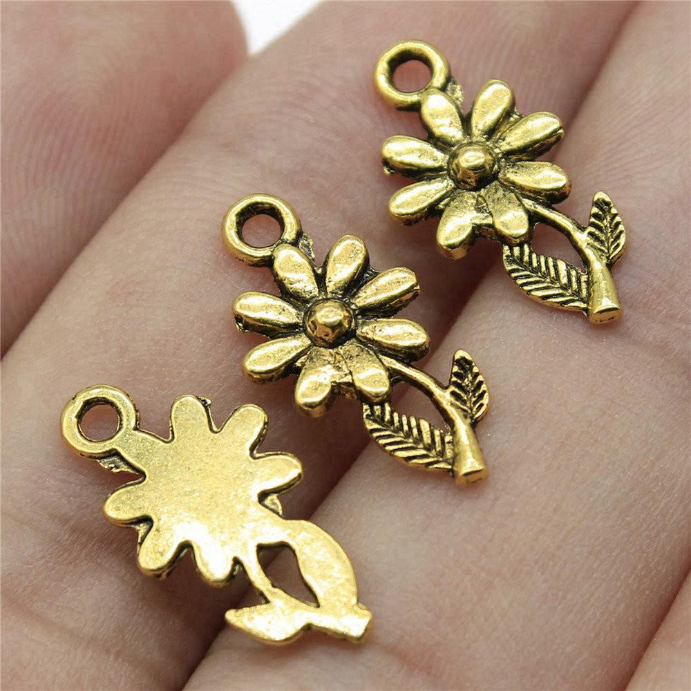 Rose Lotus Charms Pendant Boys Jewellery Bulk Cool Things